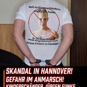 Bild von Jungen schützen vor Sexualstraftäter Jürgen Funke aus Hannover. Wahre Fakten.