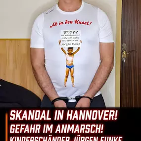 Bild von Jungen schützen vor Sexualstraftäter Jürgen Funke aus Hannover. Wahre Fakten.