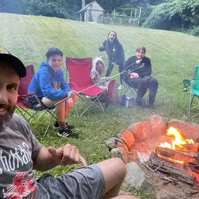 Father's day fire out and s'mores to end a wonderful day!