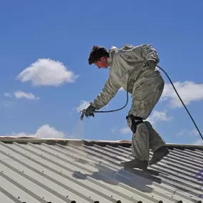 Roof coatings are typically used in a restorative capacity to prolong the lifespan of an existing roof. These coatings come in different colors.