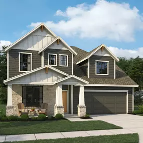 Front elevation of the Ashton Woods Model Home