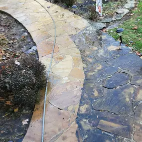 Stone Walkway Pressure Washing Asheville