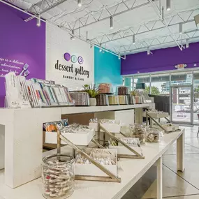 Visit Dessert Gallery in Upper Kirby for handcrafted sweets like rich chocolate cakes, frosted cupcakes, and chewy cookie bars—all baked fresh from scratch.