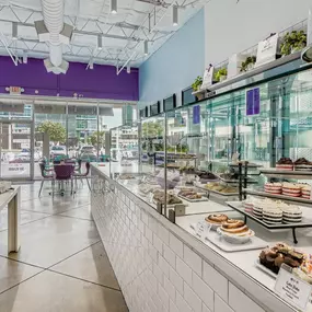 Dessert Gallery features signature cakes, chewy cookies, and decadent dessert bars—made fresh daily.