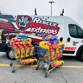 Knoxville homeowners trust Rescue Roofing & Exteriors for reliable roof repairs and siding work. Each job supports their cause—donating to local animal shelters and giving back with every roof.