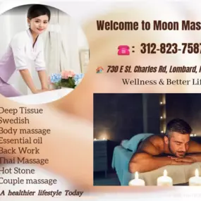 The full body massage targets all the major areas of the body that are most subject to strain and
discomfort including the neck, back, arms, legs, and feet. 
If you need an area of the body that you feel needs extra consideration, 
such as an extra sore neck or back, feel free to make your massage therapist aware and
they will be more than willing to accommodate you.
