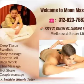 Massage techniques are commonly applied with hands, fingers, 
elbows, knees, forearms, feet, or a device. 
The purpose of massage is generally for the treatment of 
body stress or pain.