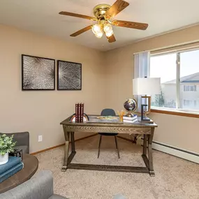 Working space with desk