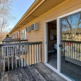 Private balcony