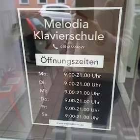 Öffnungszeiten - Melodia Klavierschule in München