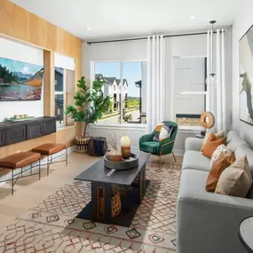 Connected living spaces to relax and host family or friends