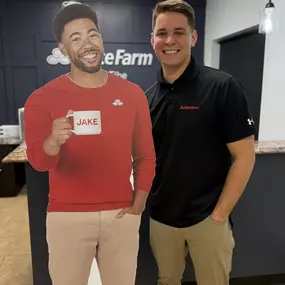 Well, well, well, look who waltzed into the office today—Jake from State Farm!