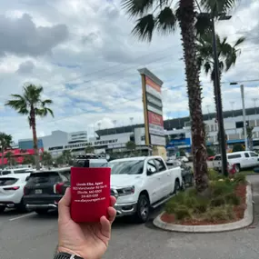 While we’re stuck with this cold, snowy weather, one of our customers is soaking up the warm sun in Florida at the Daytona Speedway! Check out what they took with them!