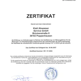 Bild von Klatt Abwasser Service GmbH