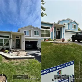 Before and After Exterior Painting Greater Chicago Area