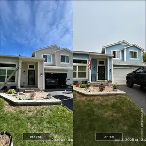 Before and After Exterior Painting Greater Chicago Area