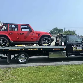 WA Towing Services is your trusted partner for off-road vehicle towing in Northampton, Allentown, and surrounding areas.
Here, our professional team is seen towing a red Jeep Wrangler directly from a customer's driveway using our Jerr-Dan flatbed tow truck — ensuring maximum care for your 4x4 or specialty vehicle.

???? 745 1/2 N Front St, Allentown, PA 18102
???? (610) 663-2339 – 24/7 Emergency Service
???? www.wa-towing.com

✅ Jeep & 4x4 towing specialists
✅ Residential vehicle pickup
✅ Fast, 