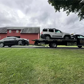 WA Towing Services offers efficient dual-vehicle towing across rural Pennsylvania, including Allentown, Northampton, and Lehigh Valley.
In this photo, our Jerr-Dan flatbed truck transports a white Nissan Xterra on the bed and a black Buick Verano using the rear wheel-lift system — a smart, time-saving solution for towing from farms, private properties, or remote roads.

???? 745 1/2 N Front St, Allentown, PA 18102
???? (610) 663-2339 – Fast 24/7 Response
???? www.wa-towing.com

✅ Rural & farm pr