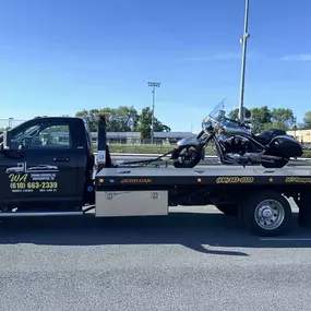 WA Towing Services delivers expert motorcycle towing with care and precision across Allentown and the Lehigh Valley.
Pictured here, our professional flatbed tow truck is securely transporting a high-value touring bike using industry-grade straps and equipment — ensuring damage-free delivery every time.

???? 745 1/2 N Front St, Allentown, PA 18102
???? (610) 663-2339 – Available 24/7
???? www.wa-towing.com

✅ Specialized in motorcycles & custom vehicles
✅ Safe, insured transport
✅ Fast response 