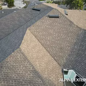 Asphalt shingle roofing Alpine Exteriors.