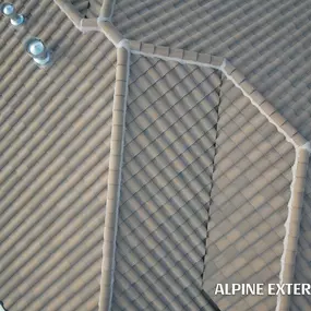 Barrel tile roofing replacement Alpine Exteriors.