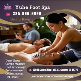 Body Work is becoming more popular as people now understand the 
benefits of a regular session to their health and well-being.
Here at Yuhe Foot Spa & Massage we love being a part of helping 
taking part in peoples wellness and a better life.