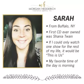 Give a warm welcome to Sarah! Sarah is a part of our customer service team!