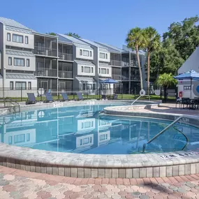 An outdoor pool at Orbit One Vacation Villas