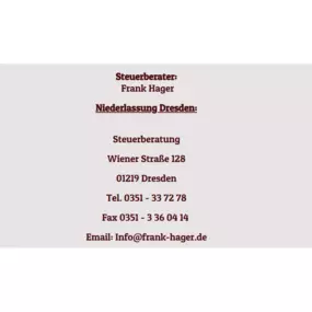 Bild von Steuerkanzlei Frank Hager