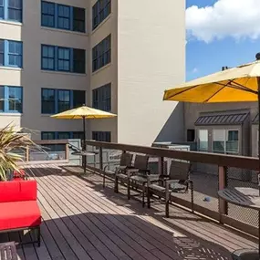 Spacious Rooftop Deck with Conversation Seating