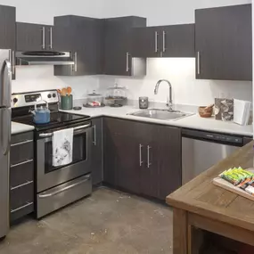 Kitchen at Honeyman Hardware Lofts