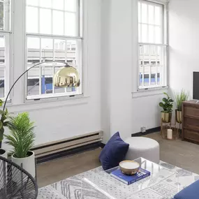 Living Room at Honeyman Hardware Lofts