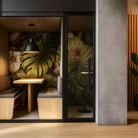 Rendering: Meeting- und Workingbooth im Stayurban in Nürnberg