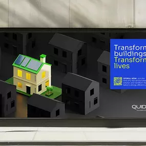 saintnicks billboard campaign for Quidos highlighting energy efficiency