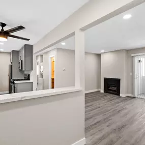 Kitchen And Living Area