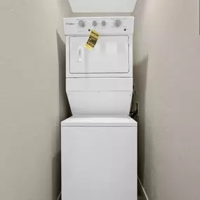 Washer Dryer In Unit