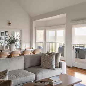 Roller shades for a elegant, minimalist look.