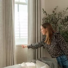 Stay comfortable and energy-efficient with cellular shades. Their unique honeycomb design helps trap heat—perfect for chilly days ahead!