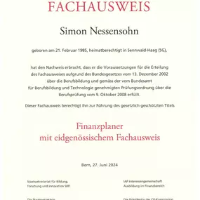 Bild von Simon Nessensohn Finanzexperte für Büezer und Büezerinne