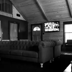The Talent House lobby - Comfy spot where parents can relax during music lessons in Cypress, TX