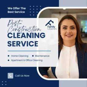 Post-Construction Cleaning – Ready to Enjoy Your Renovated Space
Just finished a renovation project? Don’t let dust, debris, and paint residue ruin the excitement of your new space. At Family Cleaners Cleaning Services, we specialize in post-construction cleaning that leaves your property spotless and ready to move in. Our trained team removes fine dust from every surface, scrubs floors and tiles, wipes down windows, and makes sure your home or office shines like new. Serving Burlington, Avon, w