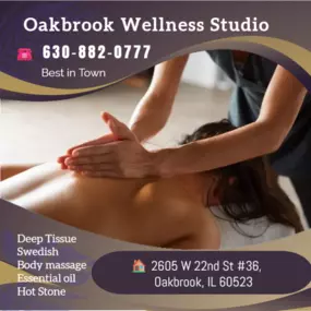Our traditional full body massage in Oakbrook, IL
includes a combination of different massage therapies like 
Swedish Massage, Deep Tissue,  Sports Massage,  Hot Oil Massage
at reasonable prices.