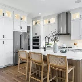 Well-appointed kitchens with large center islands perfect for entertaining