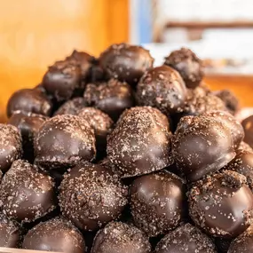 Truffles on display at Hansel and Gretel Candy Kitchen