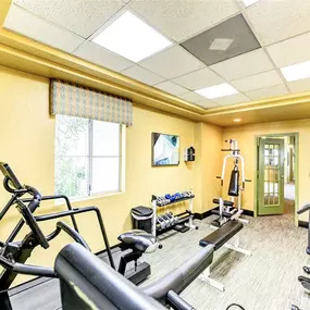 Fitness Center with cardio and weight training