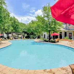 Expansive resort style pool