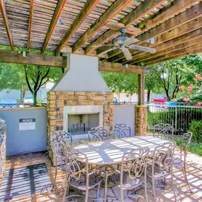 Outdoor fireplace and BBQ Grills