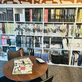 Immerse yourself in a curated library of designer wallpaper books from top brands around the world here at The Wallpaper Co - North Scottsdale. Our inviting showroom offers endless inspiration, with neatly organized samples that let you explore everything from timeless textures to bold, contemporary prints. As your go-to wallpaper store in Phoenix, we’re here to help you discover the perfect pattern—and bring it to life with expert wallpaper installation services.
