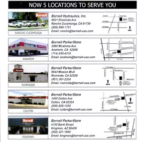 Bernell Hydraulics is a full-line distributor of Parker Hannifin