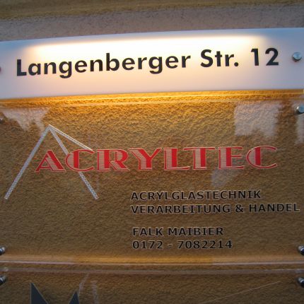 Logo da Acryltec, Acrylglasverarbeitung